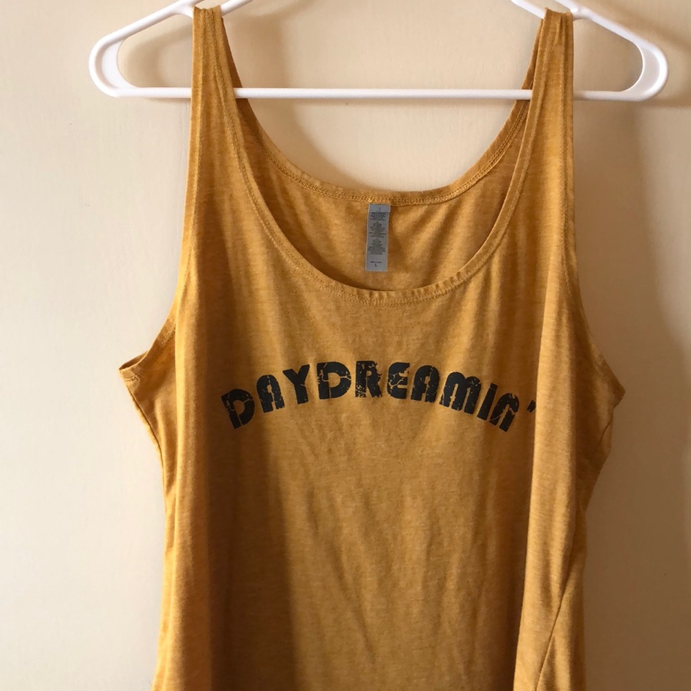 Mustard day dreamer tank top